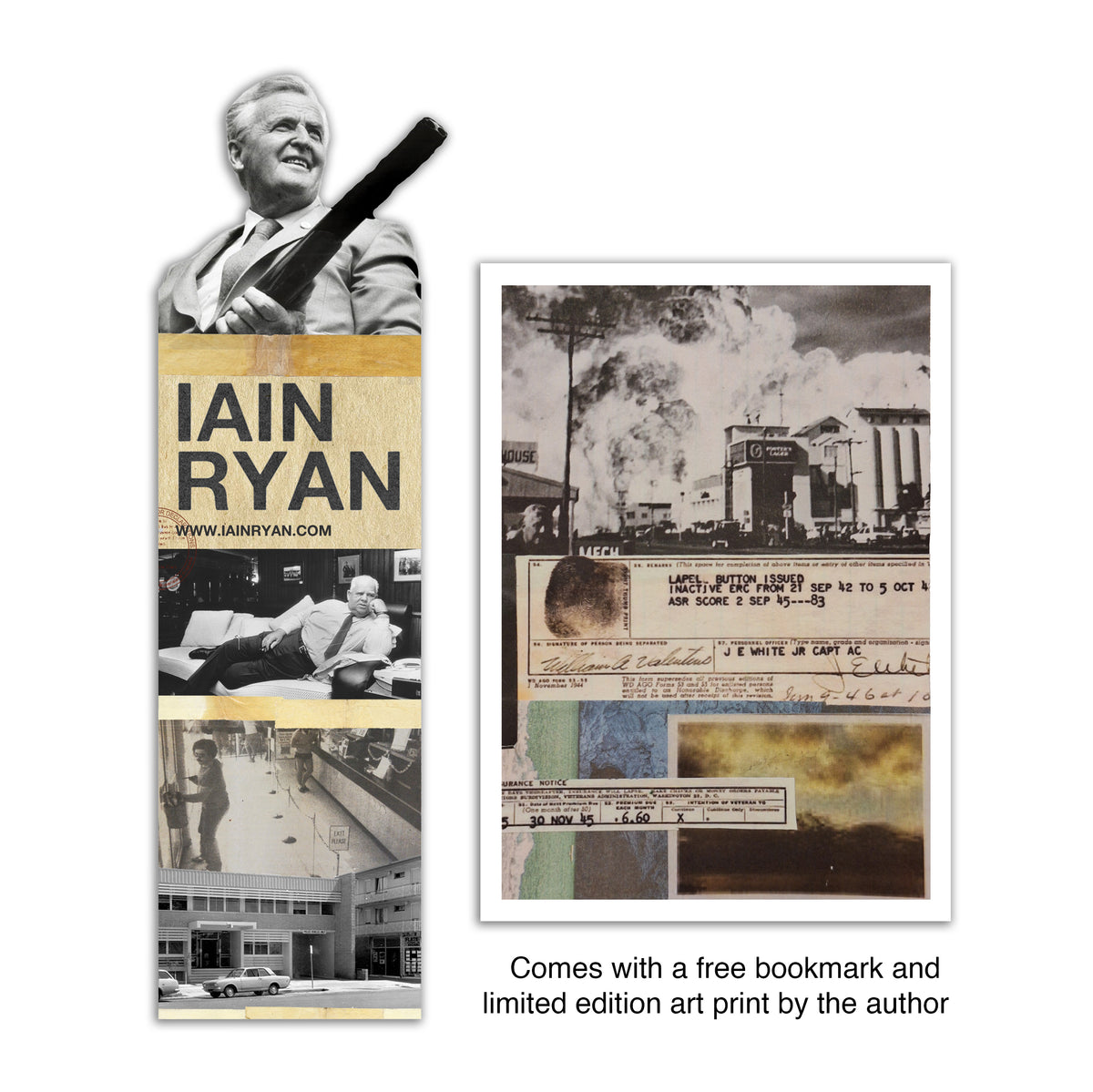 Die-cut bookmark and exclusive art print